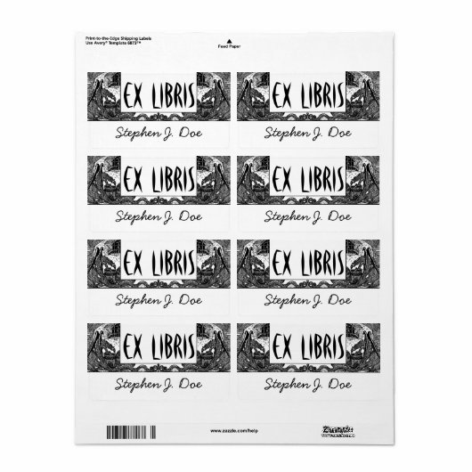 Buchzeichen Dragons in Dungeon Bookend EX LIBRIS (Vorne)