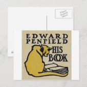 Buchzeichen, Edward Penfield Postkarte (Vorne/Hinten)