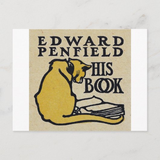Buchzeichen, Edward Penfield Postkarte (Vorderseite)