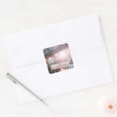 Buchzeichen-Etiketten für Schatztruhen Quadratischer Aufkleber (Umschlag)