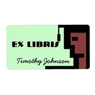 Buchzeichen Ex Libris Name Geometric Graduate Scho