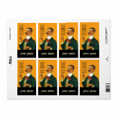 Buchzeichen Ex Libris Vntg Dapper Dressed Gentlema (Vorne)