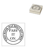 Buchzeichen fördert Buchaustausch Gummistempel (Stempel)