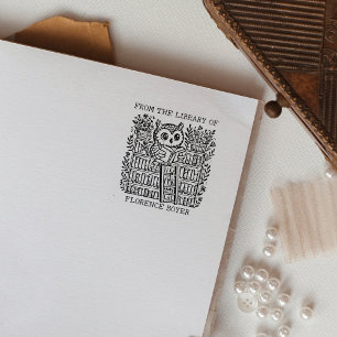 Buchzeichen für benutzerdefinierte Bibliotheksausw Gummistempel