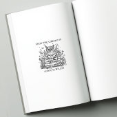 Buchzeichen für benutzerdefinierte Bibliotheksausw Gummistempel