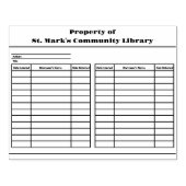 Buchzeichen für benutzerdefinierte Bibliotheksspei Gummistempel (Prägung)