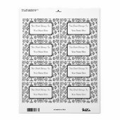 Buchzeichen für benutzerdefinierte Vintage florale (Vorne)