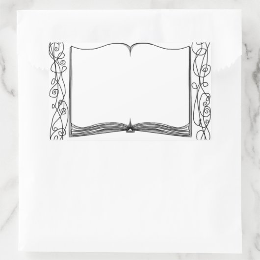 Buchzeichen für Buchaufkleber (Tasche)