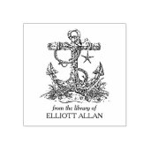 Buchzeichen für den Vintagen Schiffsanker Gummistempel (Prägung)