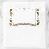 Buchzeichen für Herbstleaves Rechteckiger Aufkleber (Tasche)