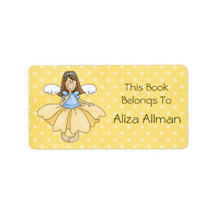 Buchzeichen für kleine Fairy Princess Adressaufkleber