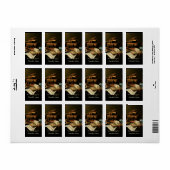 Buchzeichen für Musik und Bücher Adressaufkleber (Vorne)