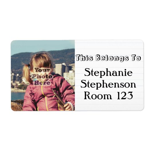 Buchzeichen für Personalisierte Fotos (Vorne)