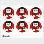 Buchzeichen Girl 2 Lesebuch Custom Sticker (Blatt)
