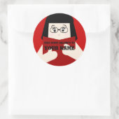 Buchzeichen Girl 2 Lesebuch Custom Sticker (Tasche)