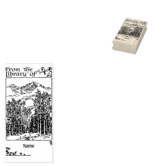 Buchzeichen Gummistempel (Stempel)