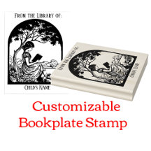 Buchzeichen Inking Briefmarke für Mädchen