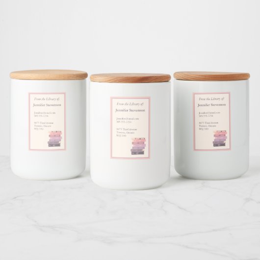 Buchzeichen-Label buchen Lebensmitteletikett (Flaschen)