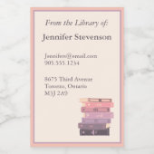 Buchzeichen-Label buchen Lebensmitteletikett (Einzelnes Label)