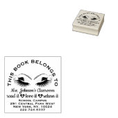 Buchzeichen Lehrer Label Rose Adress Name Eyes Gummistempel (Stempel)
