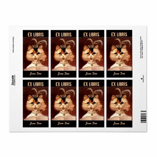 Buchzeichen Music Book Label EX LIBRIS Viktorianis (Vorne)