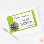 Buchzeichen- oder Eigentumsaufkleber Rechteckiger Aufkleber (Umschlag)