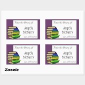 Buchzeichen- oder Eigentumsaufkleber Rechteckiger Aufkleber (Blatt)