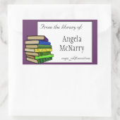 Buchzeichen- oder Eigentumsaufkleber Rechteckiger Aufkleber (Tasche)