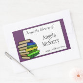 Buchzeichen- oder Eigentumsaufkleber Rechteckiger Aufkleber (Umschlag)