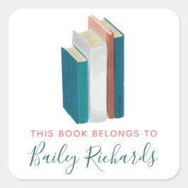 Buchzeichen Quadratischer Aufkleber