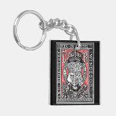 Buchzeichen Queen Victoria auf der Burg Windsor Schlüsselanhänger (Vorderseite links)