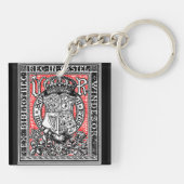 Buchzeichen Queen Victoria auf der Burg Windsor Schlüsselanhänger (Rückseite)