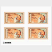 Buchzeichen Rechteckiger Aufkleber (Blatt)