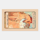 Buchzeichen Rechteckiger Aufkleber (Vorderseite)