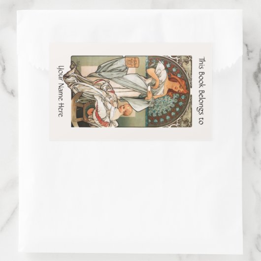 Buchzeichen Rechteckiger Aufkleber (Tasche)