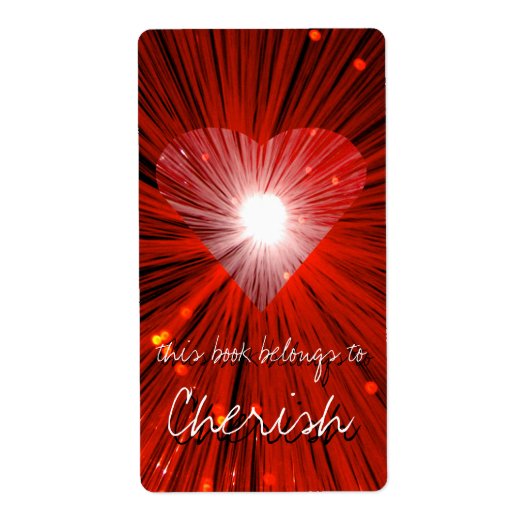 Buchzeichen Red Heart (Vorne)