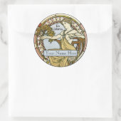 Buchzeichen Runder Aufkleber (Tasche)