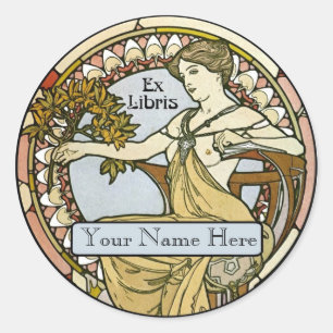 Buchzeichen Runder Aufkleber