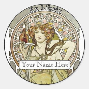 Buchzeichen Runder Aufkleber