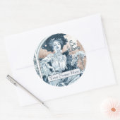 Buchzeichen Runder Aufkleber (Umschlag)