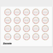 Buchzeichen School Name Stickers Herringbone (Blatt)