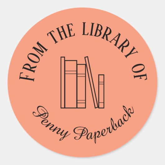 Buchzeichen Sticker für die Buchreihen für Ihren N (Vorderseite)