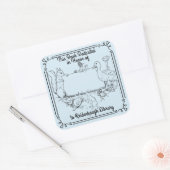 Buchzeichen Sticker Library Dedication jemand. (Umschlag)