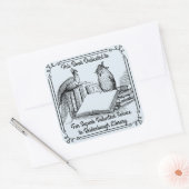 Buchzeichen Sticker Library Freiwillige. Schulname (Umschlag)