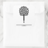 Buchzeichen-Sticker Quadratischer Aufkleber (Tasche)