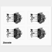 Buchzeichen-Sticker Rechteckiger Aufkleber (Blatt)