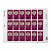 Buchzeichen-Stickers buchen Adressaufkleber (Vorne)