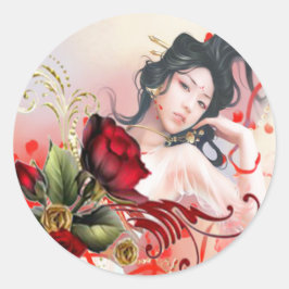 Buchzeichen und Labels Runder Aufkleber