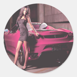 Buchzeichen und Labels Runder Aufkleber