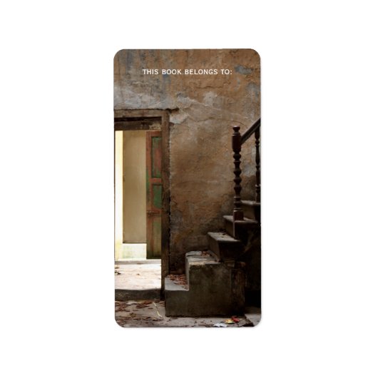 Buchzeichen verlassen adressaufkleber (Vorne)